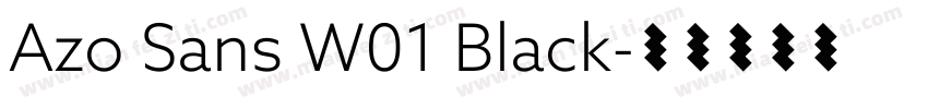 Azo Sans W01 Black字体转换